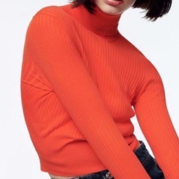 Zara Orange Crop Sweater 🔥 - Picture 4 of 4